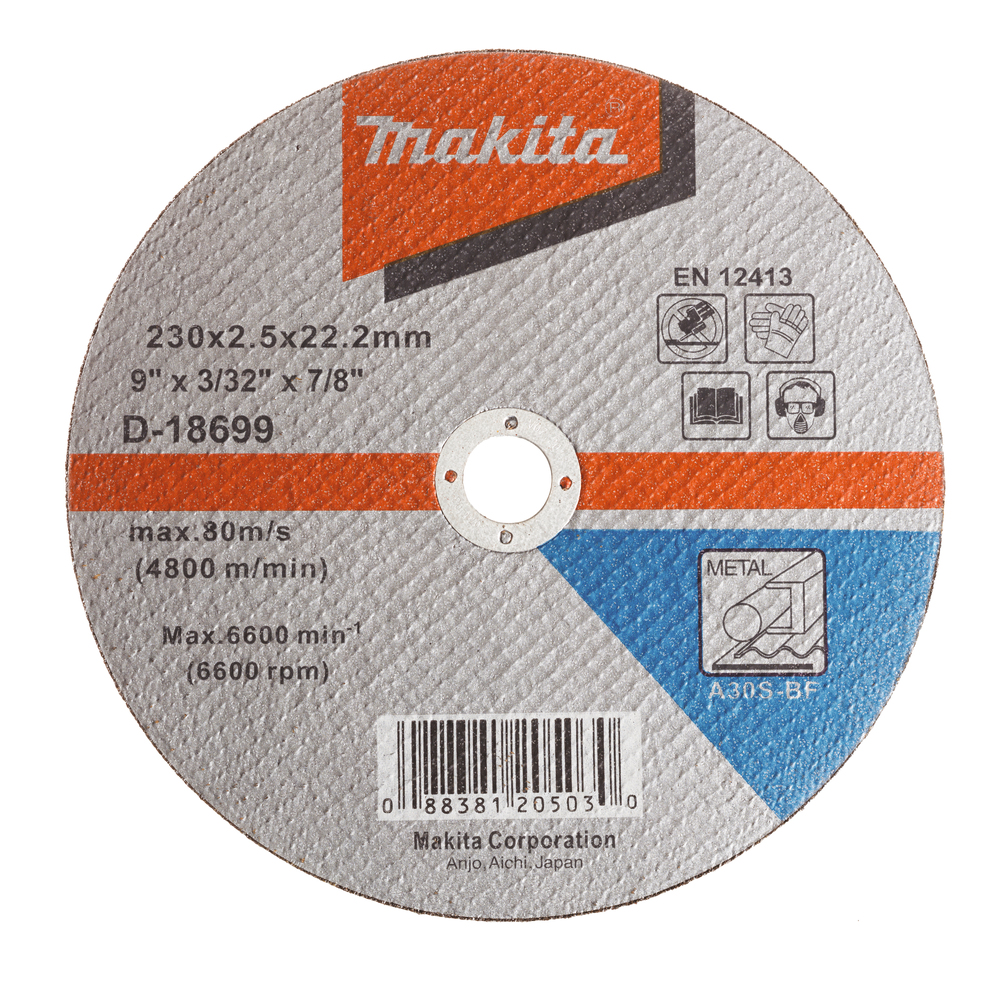 Disque abrasif Makita; 230x2,5 mm pour le métal