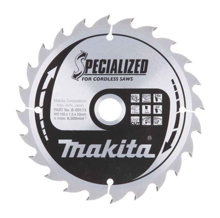 Lame de scie Makita; 165x1,5x20,0 mm; Z24; 20°