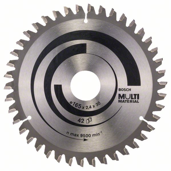 Lame de scie Bosch MULTI MATERIAL; 165x2,4x30,0 mm; Z42; -5°