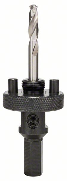 Adaptateur hexagonal pour couronne de forage Bosch; HSS-G + foret d'alignement