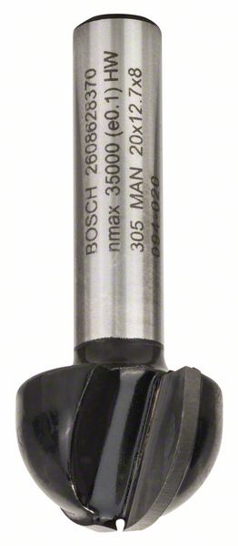 Fraise a rayon concave Bosch 10/12,7/46 mm