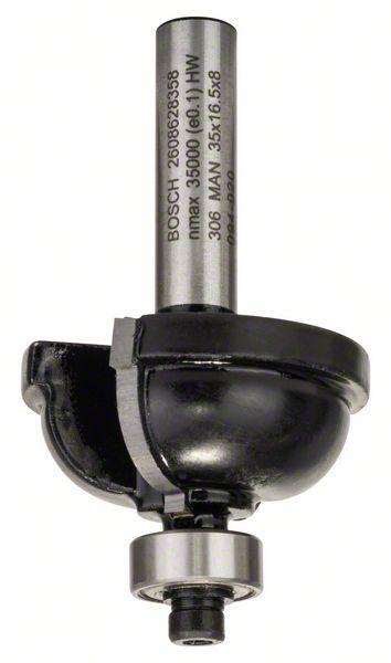 Fraise a rayon concave Bosch 9,5/16,5/59 mm avec palier