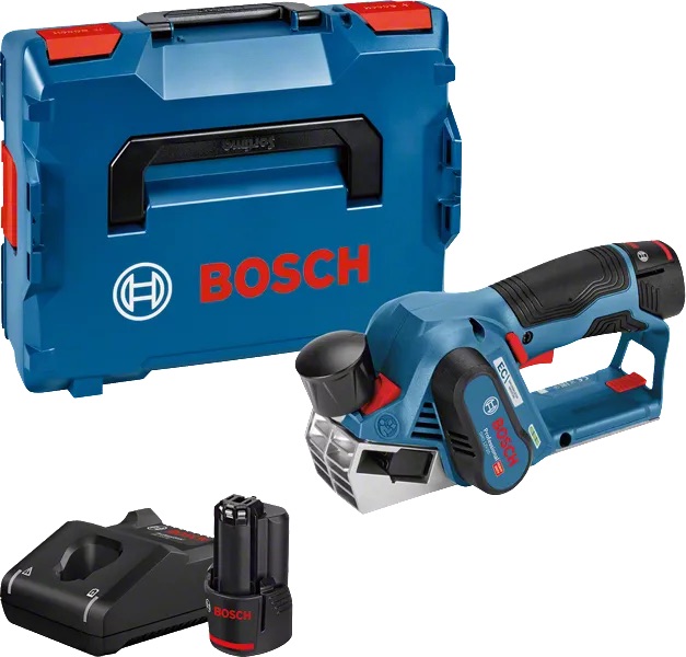 Raboteuse sans fil Bosch GHO 12V-20; 12 V; 2x3,0 Ah accu.