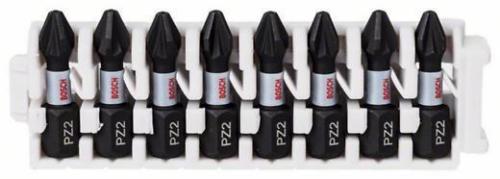 Jeu de tournevis Bosch Impact Control PZ2/L25; 8 unités