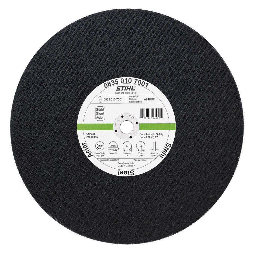 Disque abrasif Stihl 300 DF; 300 mm pour le métal