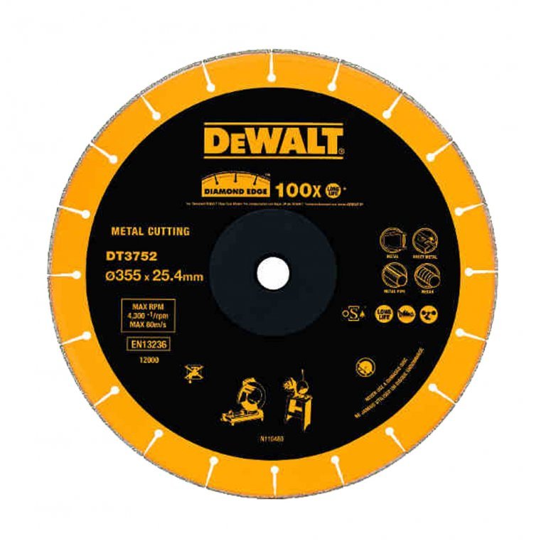 Disque à tronçonner diamanté DeWalt DT3752-QZ; 355 mm