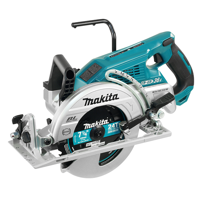 Scie circulaire sans fil Makita DRS780Z; 2x18 V (sans batterie et chargeur)