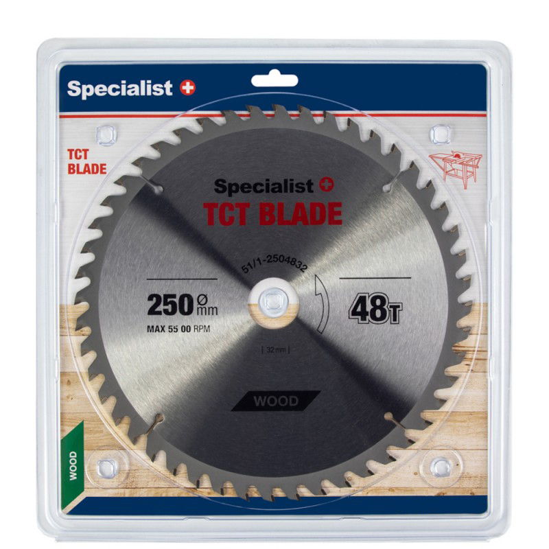 Lame de scie Specialist Wood; 250x1,8x32 mm; Z48