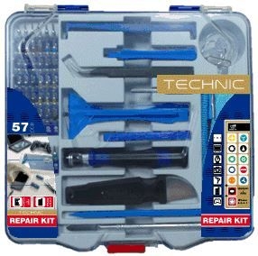 Ensemble d'outils Tivoly Technic; 57 unités
