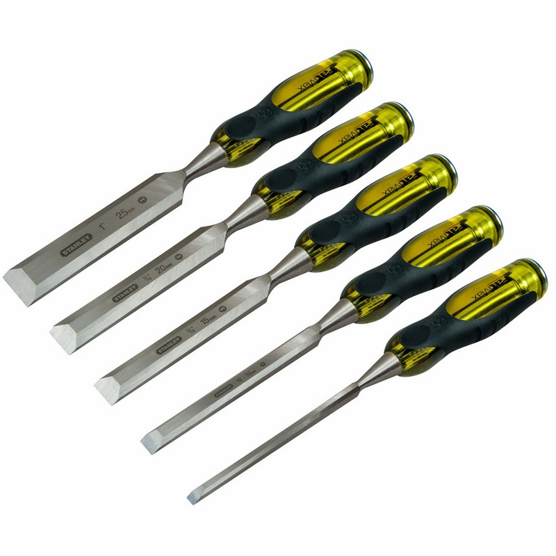 Ciseau à bois Stanley FatMax ThruTang; 5 unités