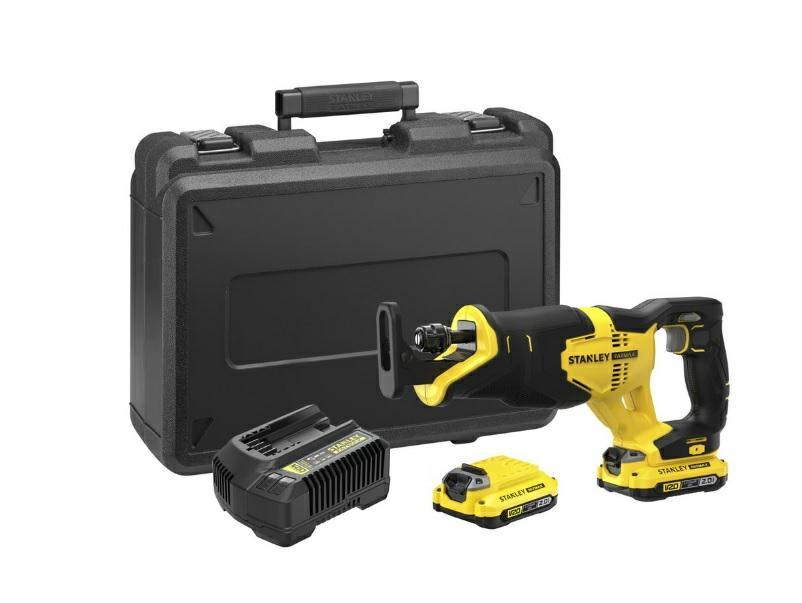 Scie sabre Stanley SFMCS300D2K-QW; 18 V; 2x2,0 Ah accu.