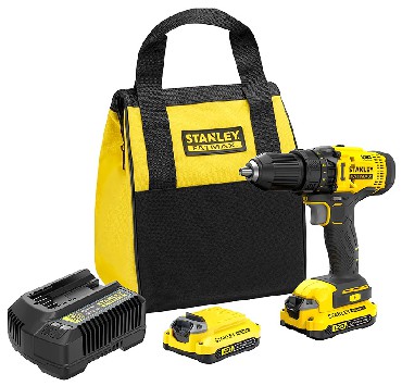 Perceuse Stanley SFMCD700C2S-QW; 18 V; 2x1,5 Ah accu.