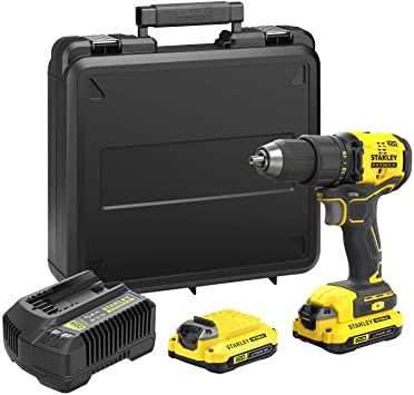 Perceuse Stanley SFMCD710D2K-QW; 18 V; 2x2 Ah accu.