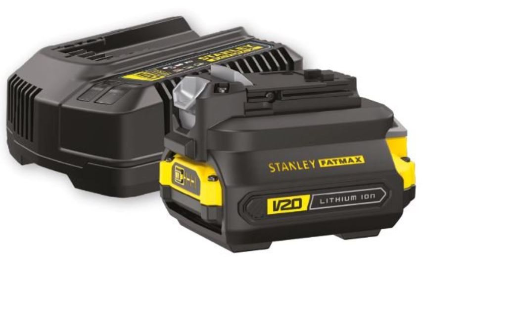 Ensemble d'accessoires Stanley Adapter Set V20; 18 V; 2,0 Ah + Chargeur
