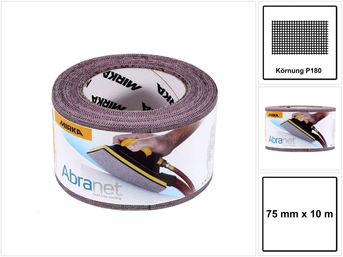 Rouleau de ponçage Mirka Abranet 545BI001183R; 75x10 m; P180