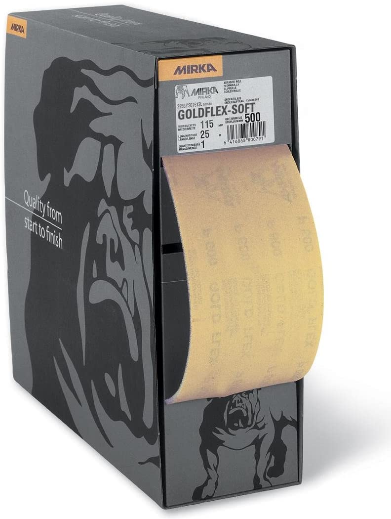 Rouleau de ponçage Mirka GoldFlex Soft 2912707028; 115x125 mm; P280; 200 unités