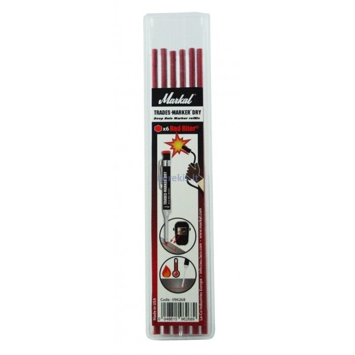 Coeur Markal TRADES-MARKER DRY; 6 des unités; rouge