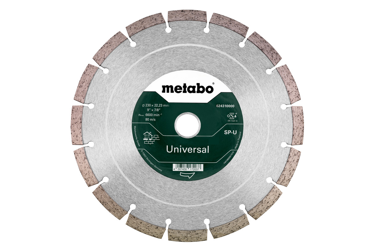 Disque à tronçonner diamanté Metabo UNIVERSAL SP-U; 230x22,23 mm