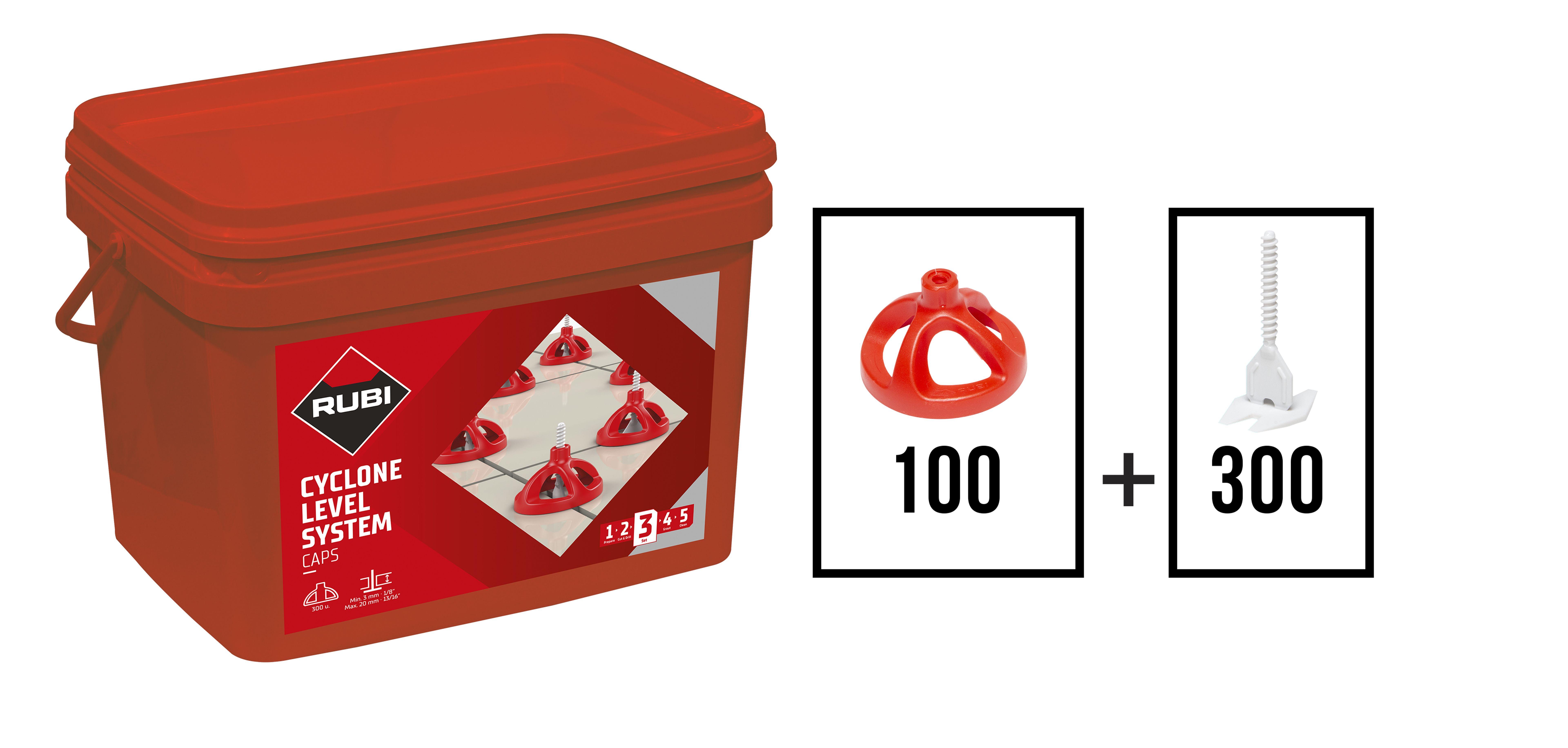 Ensemble d'accessoires Rubi Kit Cyclone; 1,5 mm; 400 unités