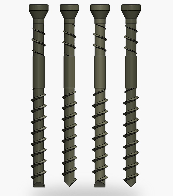 Vis à bois Camo 345748; T15; A2; 60x4,2 mm; 350 unités