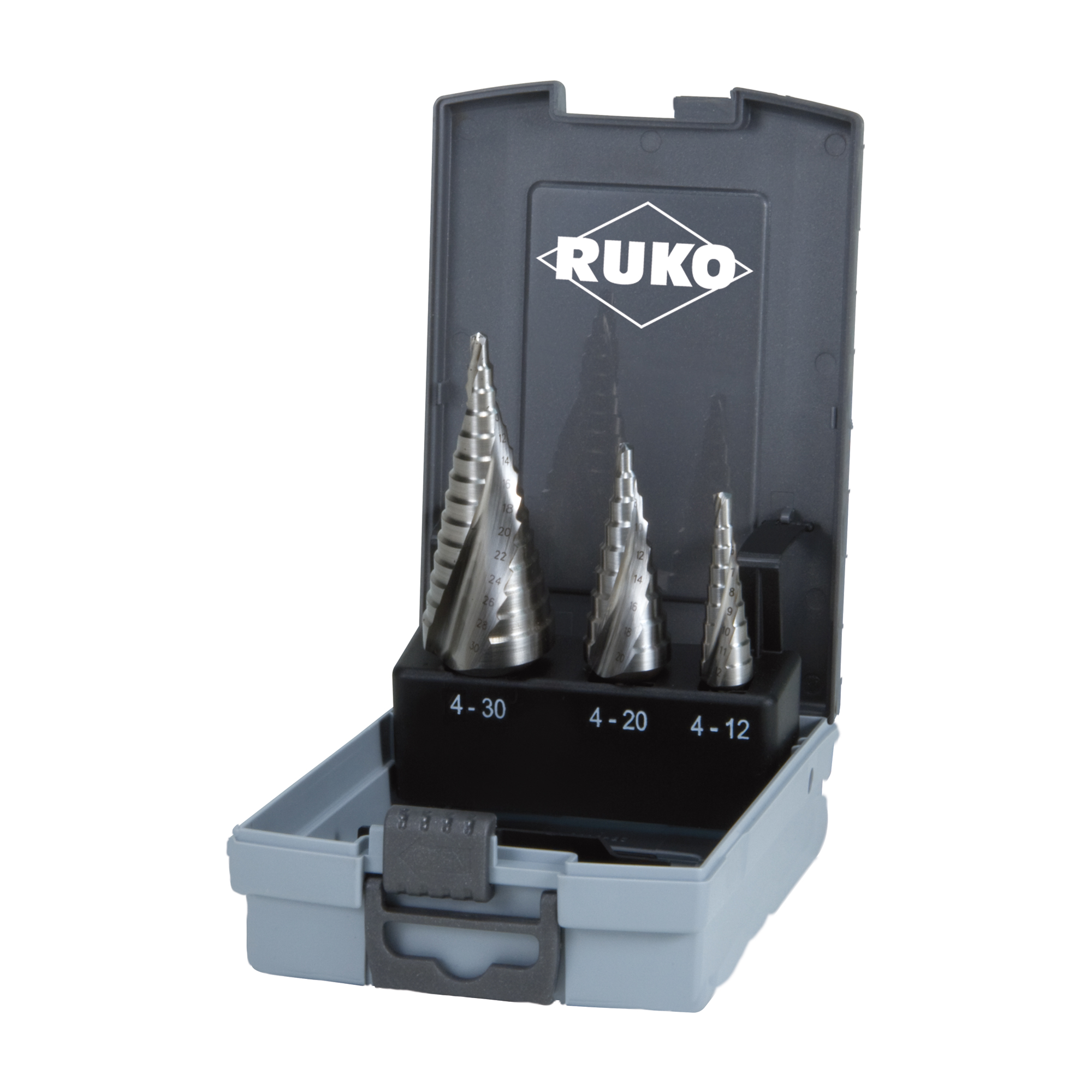 Perceuse à cône en tôle RUKO 101026RO; 4-12/4-20/4-30 mm; 3 unités