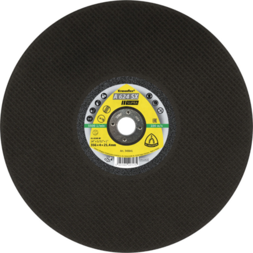 Disque abrasif Klingspor A 624 SX Supra; 356x4 mm; 10 unités