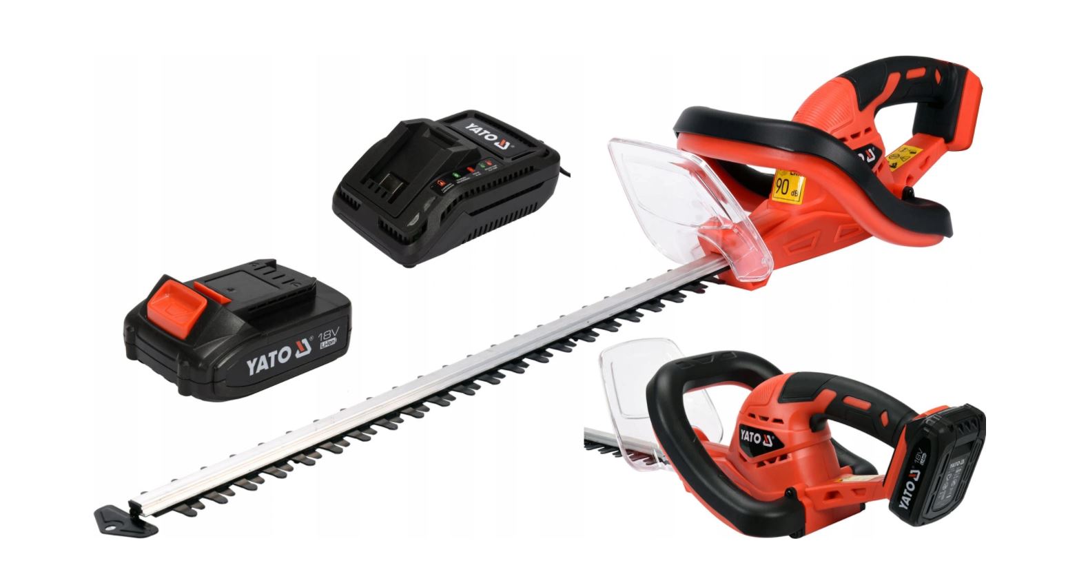 Taille-haie Yato YT-82832; 18 V; 1x2,0 Ah; 56 cm longueur; sans fil