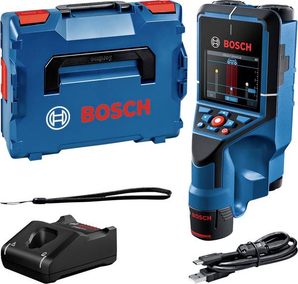 Détecteur pour le métal et le bois Bosch D-Tect 200 C; 12 V; 1x2,0 Ah accu.