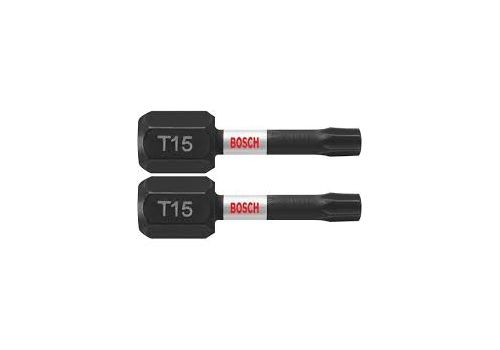 Peu de tournevis Bosch Impact Control; T15; 25 mm; 2 unités