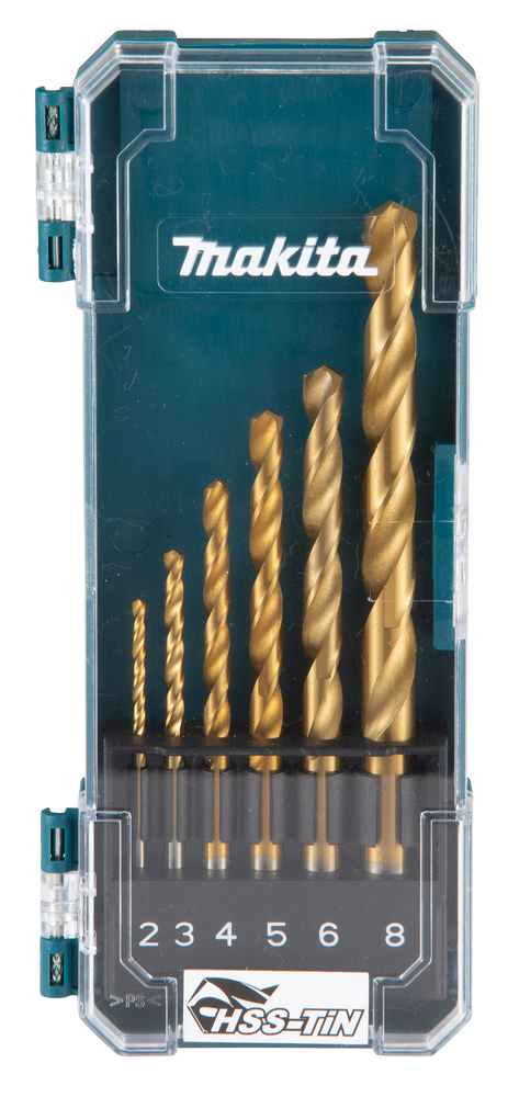 Jeu de forets Makita D-72833; 2-8 mm; 6 unités