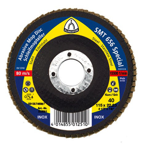 Meule-éventail Klingspor 321705; 180x22,23 mm; G40; 10 unités