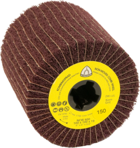 Mandrin de ponçage Klingspor 259896; 100x50x19 mm; G80; 3 unités