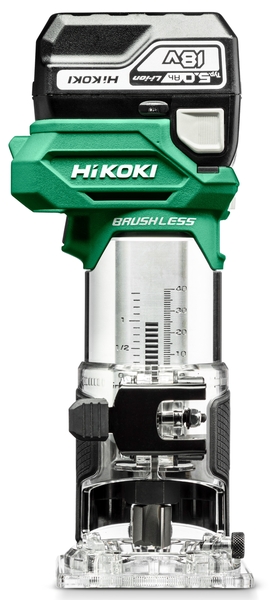 Routeur sans fil Hikoki M1808DAWPZ; 18 V; 2x5,0 Ah accu.
