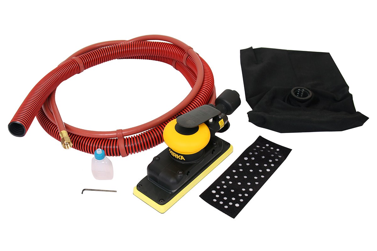 Ponceuse orbitale aléatoire pneumatique Mirka OS 383DB; 179 W; 70x198 mm