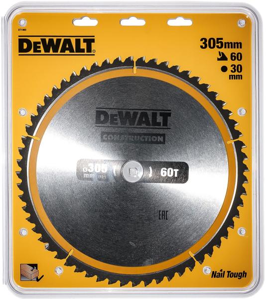 Lame de scie DeWalt DT1960; 305x30 mm; 60T