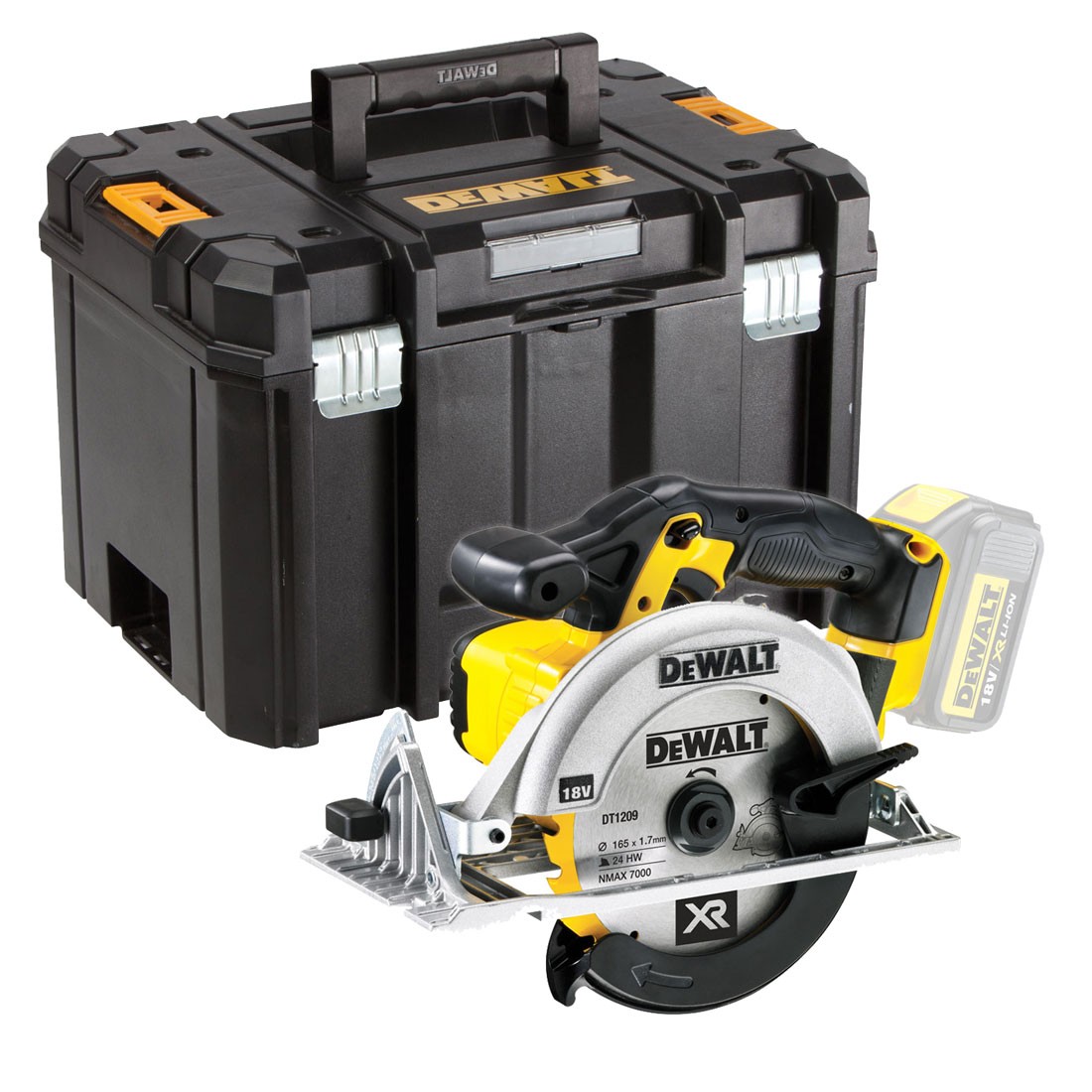Scie circulaire DeWalt DCS391NT-XJ; 18 V; (sans batterie et chargeur)