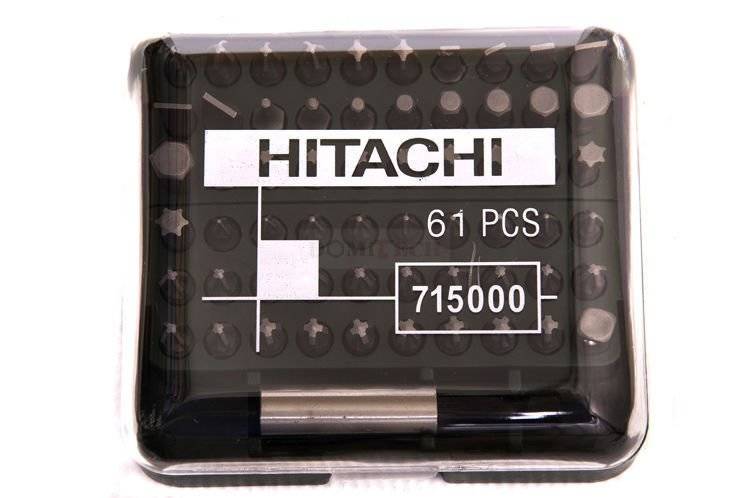 Jeu d'accessoires de tournevis Hikoki 715000; 1/4''; 61 unités
