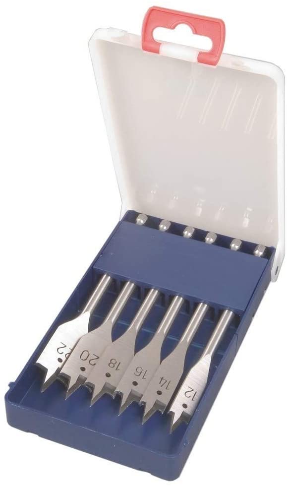 Flatbit ensemble pour le bois Hikoki 781791; 1/4''; 6 unités