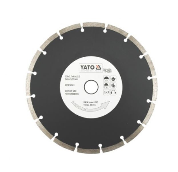 Disque à tronçonner diamanté Yato YT-6005; 230 mm