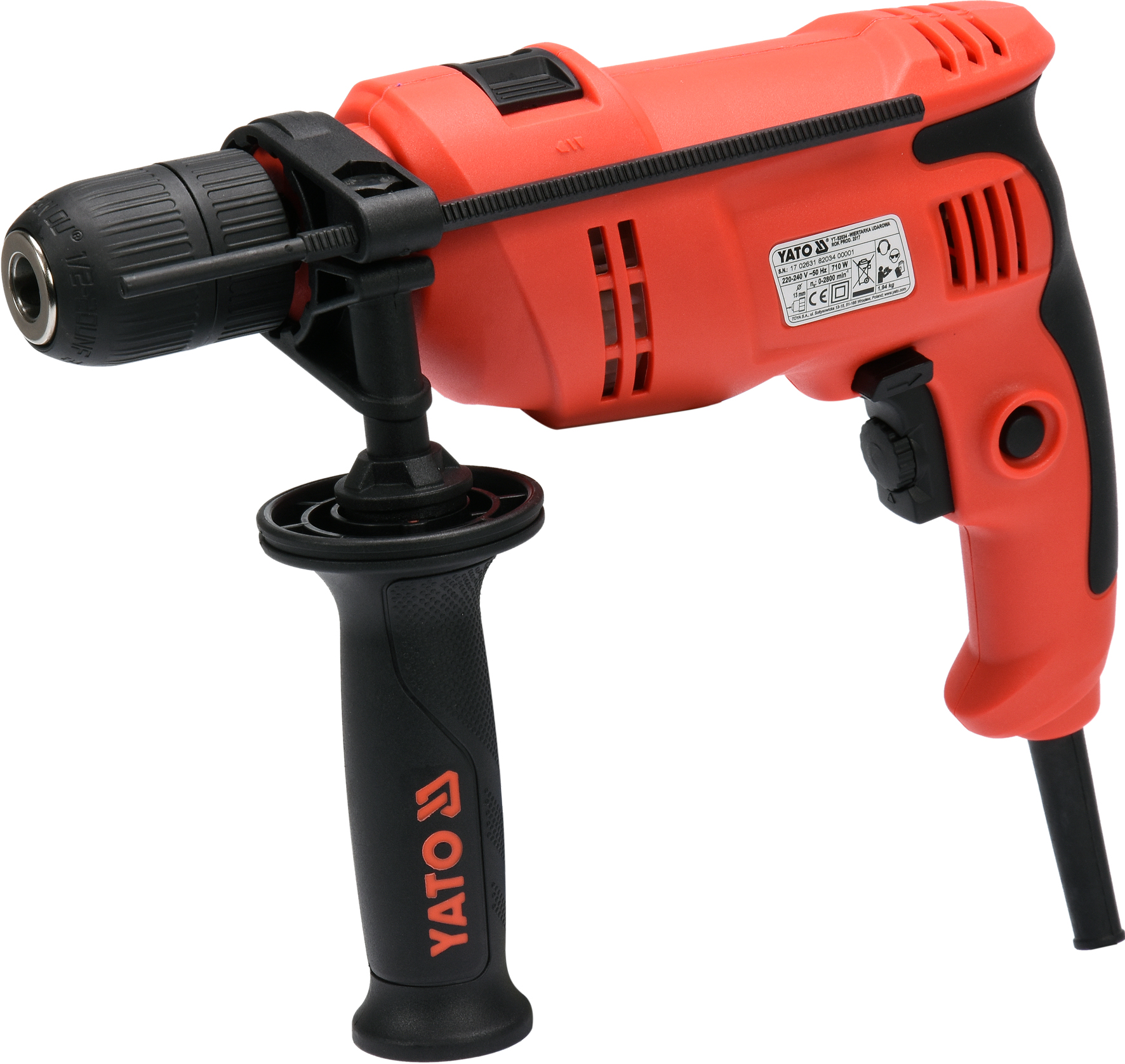 Perceuse à percussion électrique Yato YT-82034; 710 W
