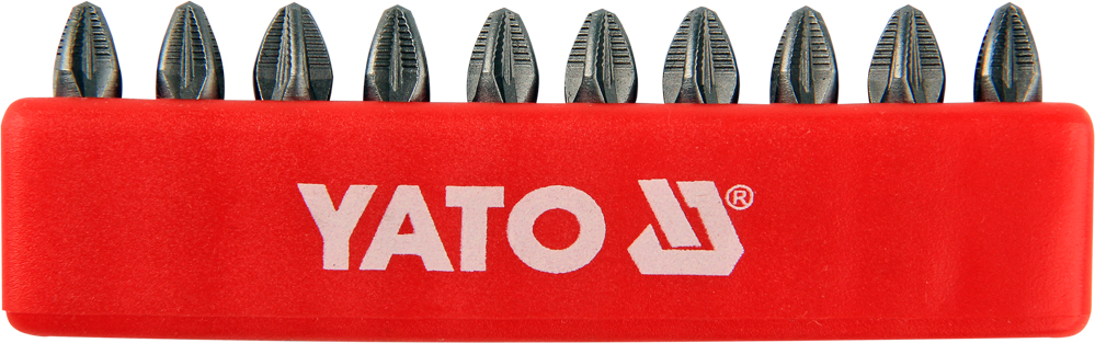Jeu d'accessoires de tournevis Yato YT-0471; PZ2; 25 mm; 10 unités