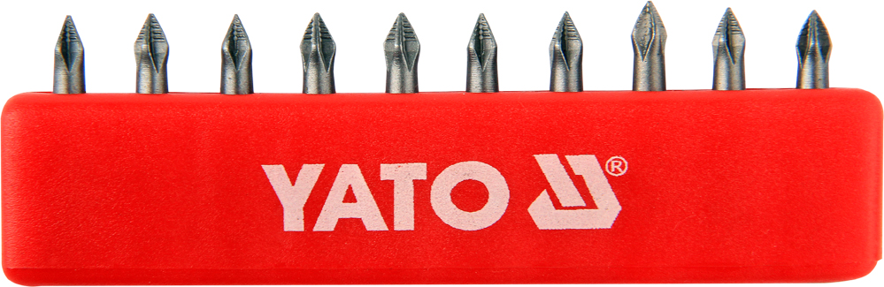 Jeu d'accessoires de tournevis Yato YT-0473; PH0; 25 mm; 10 unités