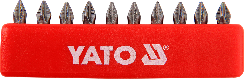 Jeu d'accessoires de tournevis Yato YT-0474; PH1; 25 mm; 10 unités