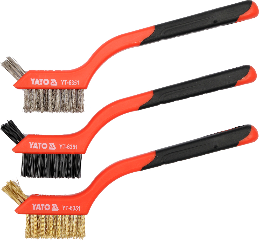 Ensemble de brosse métallique Yato YT-6351; 180 mm; 3 unités