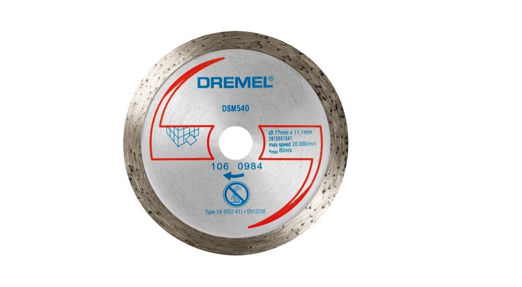 Disque de coupe de carreaux diamant Dremel DSM540; 77 mm