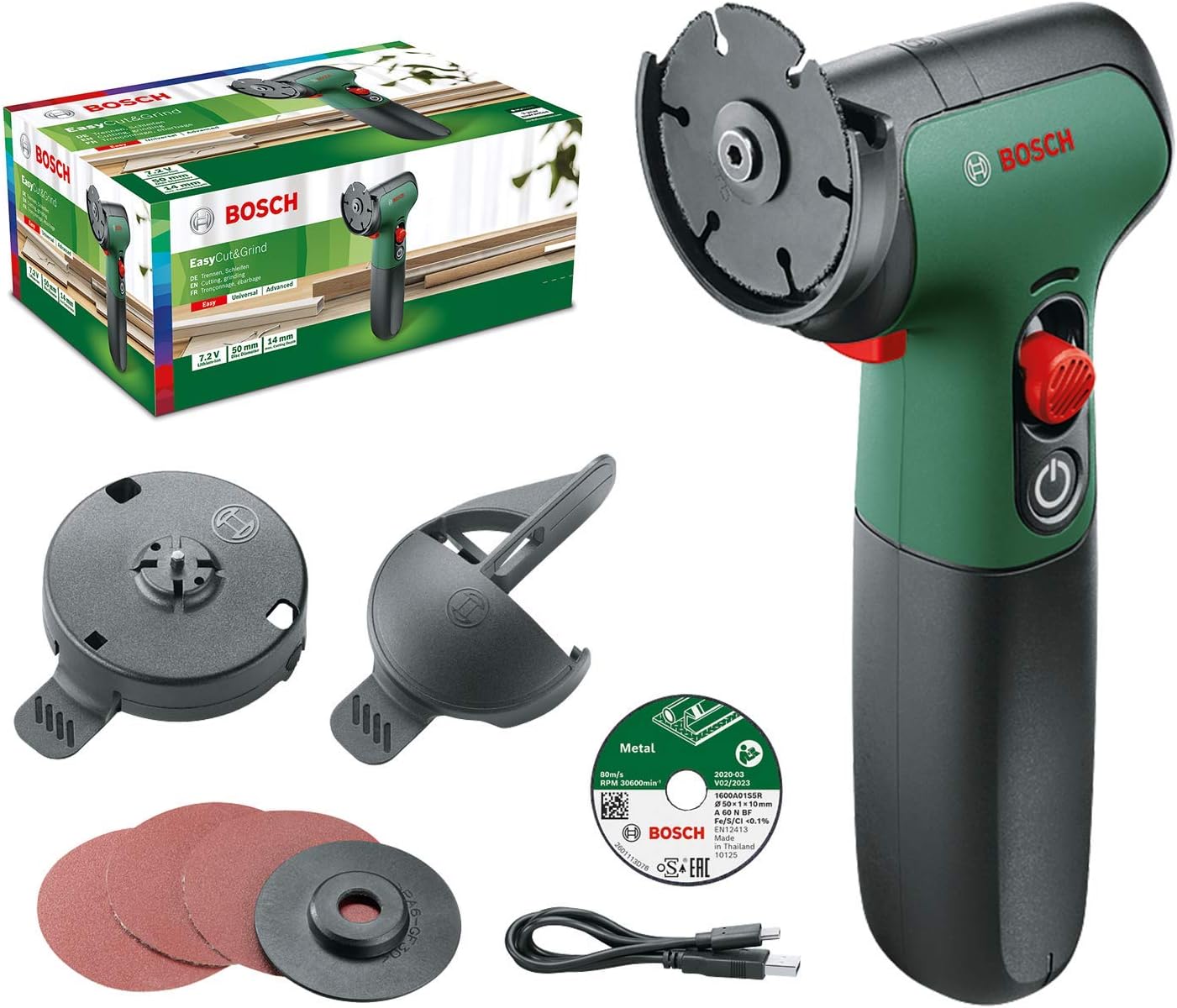 Meuleuse d'angle Bosch EasyCut&Grind; 7 V; (sans batterie et chargeur)