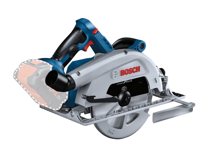 Scie circulaire sans fil Bosch GKS 18V-68 C&nbsp;BITURBO  Professional, 18 V; (sans batterie...
