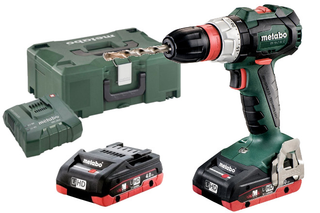 Perceuse-visseuse sans fil Metabo BS 18 LT BL Q; 18 V; 2x4,0 Ah accu.