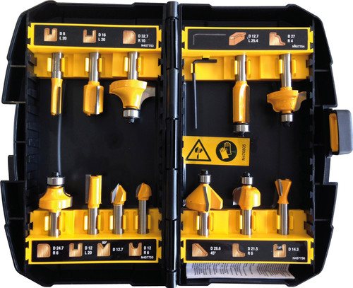 Coffret de forêts pour le bois DeWalt DT90016-QZ; 12 unités