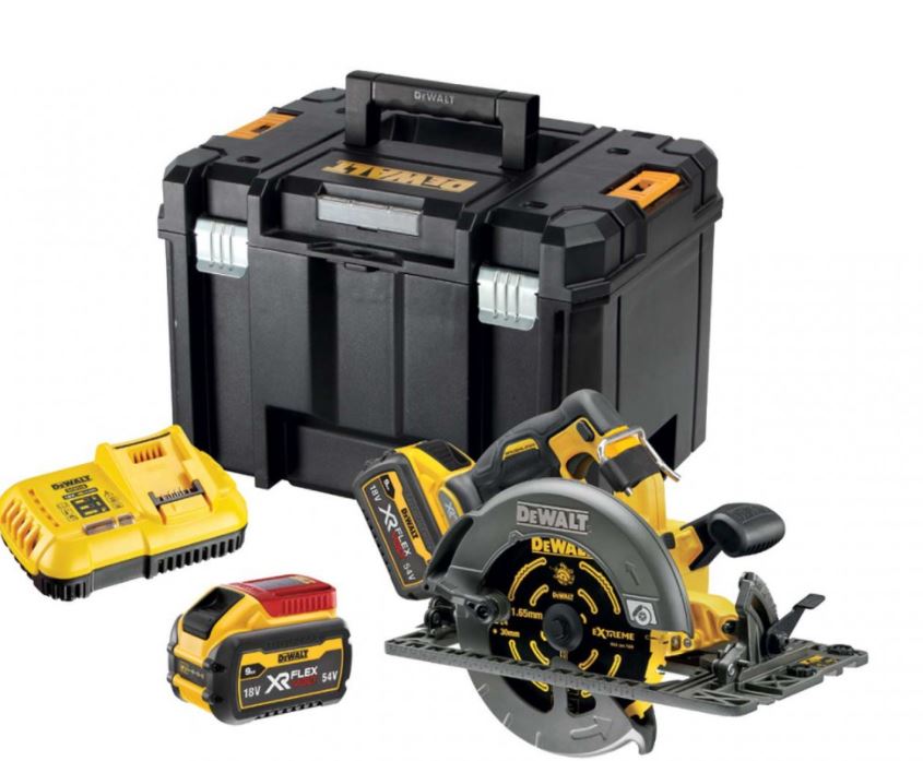 Scie circulaire sans fil DeWalt DCS579X2-QW; 54 V; 2x9,0 Ah accu.